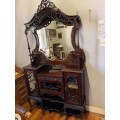 Beautiful Victorian Mahogany Display Cabinet circa 1890 (240 x 123 x 38 cm )