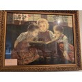 Beautiful Framed Victorian Print by Walther Firle ( 70 x 56 cm )