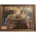 Beautiful Framed Victorian Print by Walther Firle ( 70 x 56 cm )