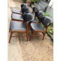 SET OF 6 MID CENTURY CHAIRS IN GOOD CONDITION