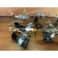 Collection of 6 Diecast Metal WW11 Planes ( 1/72 )