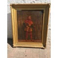 Beautiful Oil Painting of an Archer from the 1700`s  ( 70/54 x 60/40 cm )