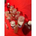 Collection of Glass Medicine and Apothecary Bottles