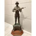 Rare Huge Bronze of SADF Soldier by Phill Minnaar ( Limited edition 4/15) 60 cm High