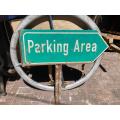 Vintage Parking Area / Parkeer Area Double Sided Sign