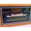 Vintae Style Titanic , Ship of Dreams 3 D Advertising ( 53 x 33 cm )