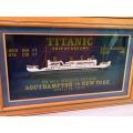 Vintae Style Titanic , Ship of Dreams 3 D Advertising ( 53 x 33 cm )