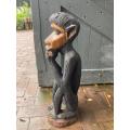 Woodcarved Baboon ( 64 cm )