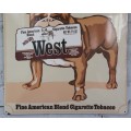 Original Enamel Sign : West Cigarette Tobacco ( 60 x 54cm )