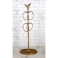 Brass Towelring Stand with Eaglehead ( 112 cm )