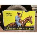Vintage Kommando Sigarettes Tin Sign ( 89 x 59 cm )