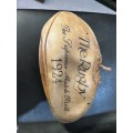 Rugby Ball. Genuine Leather Replica of the 1924 Superiour Match Ball