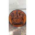 Rare Carved Wooden South African Coat of Arms ( 58 cm )