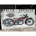 Harley Davidson Metal Repro Sign ( 76 x 43 cm )