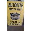 Original Autolite Batteries Doublesided Sign ( 60 x 90 cm )