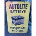 Original Autolite Batteries Doublesided Sign ( 60 x 90 cm )
