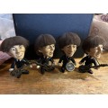 Set of 4 Beatles Remco Dolls with Instruments circa 1964