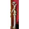 Rare Art Deco Marble Lamp on Stand ( 110 + 88 cm )