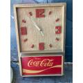 Vintage Coke Clock ( 46 x 30 cm ) 1970s