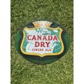 Original Enamel Canada Dry Button Sign ( 49 x 40 cm )