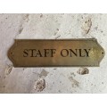 Set of Brass Signs