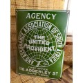 Vintage Enamel United Provident Sign ( 46 x 33 cm )