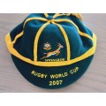 Rugby : Springbok Players Jersey and Cap Worldcup 2007