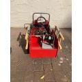 Pedal Firetruck by Baghera in good condition ( 95 x 50 x 40 cm )