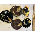 Rugby. Collection of 5 Springbok Rugby Players Caps