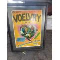 Rare Original Framed Poster of the Voelvry Toer ( 82 x 63 cm )