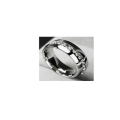Silver Crystal Men`s Ring (size 13)