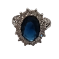 Large Princess Di Sapphire Ring