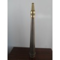 SOLID BRASS ANTIQUE FIRE HOSE HEIGHT 60CM WIDTH ACROS BOTTOM 7CM SEE PICS