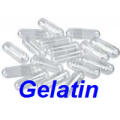 Empty capsules - gelatin size `1` - Clear / Clear - 1000 capsule pack