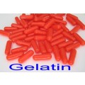 Empty capsules - gelatin size `0` - Orange / Orange - 1000 capsule pack