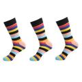 3 Pack Quality Unisex Striped Socks | Various Colours  ~ CraZe Auction !