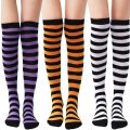 Pack of 3 - Knee High Striped Ladies Socks | Various Colours ~ Clearance Auction !