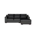 ROCHESTER - PRESLEY - GENUINE LEATHER LOUNGE SUITE WITH DAY BED