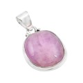 17.42 cts Natural Kunzite Solid.925 Sterling Silver Pendant