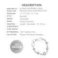 Dainty Natural Biwa Pearl , .925  Sterling Silver Bracelet