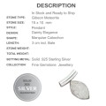 Gibeon Meteorite Solid .925 Solid Sterling Silver