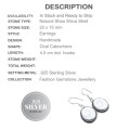 Natures Bounty Incredible Shea Shiva Shell . 925 Silver Earrings
