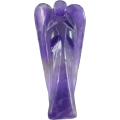 Hand Carved Natural Purple Amethyst Angel Pocket / Home Decor/ Reiki