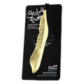 Creative 3d Mini Metal Feather 18k Gold Plated Bookmark