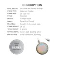 26 cts Fire Opalite Gemstone Solid .925  Sterling Silver Pendant