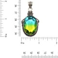 Bi-Colour Tourmaline .925 Silver Pendant