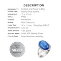 Stunning 5.77 cts Natural Kyanite Gemstone .925 Sterling Silver Ring Size 6.5 resizable