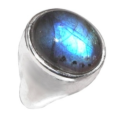 Natural Blue Fire Labradorite Gemstone .925 Silver Ring Sz 8