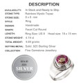 4.19 Cts Multicolour Rainbow Topaz, Ring in Solid .925 Sterling Silver Size 8