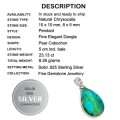 23.13 cts  Natural Chrysocolla Gemstone  Solid. 925 Silver Pendant